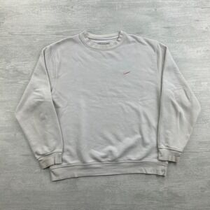 Vintage Nike Sweatshirt Size XL White Mini Swoosh Logo Crewneck Sportswear